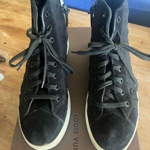 Louis Vuitton Black High-Top Sneakers